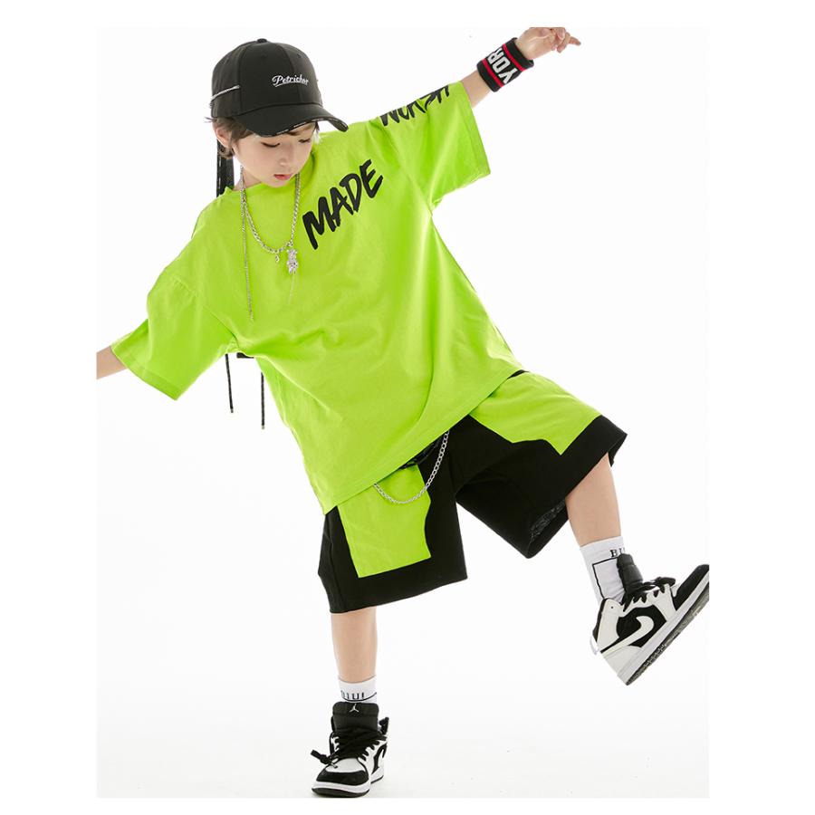 【新品】ストリートファッション 150cm セットアップ グリーン キッズダンス 楽天市場】緑 スーツ キッズダンス衣装 セットアップ グリーン