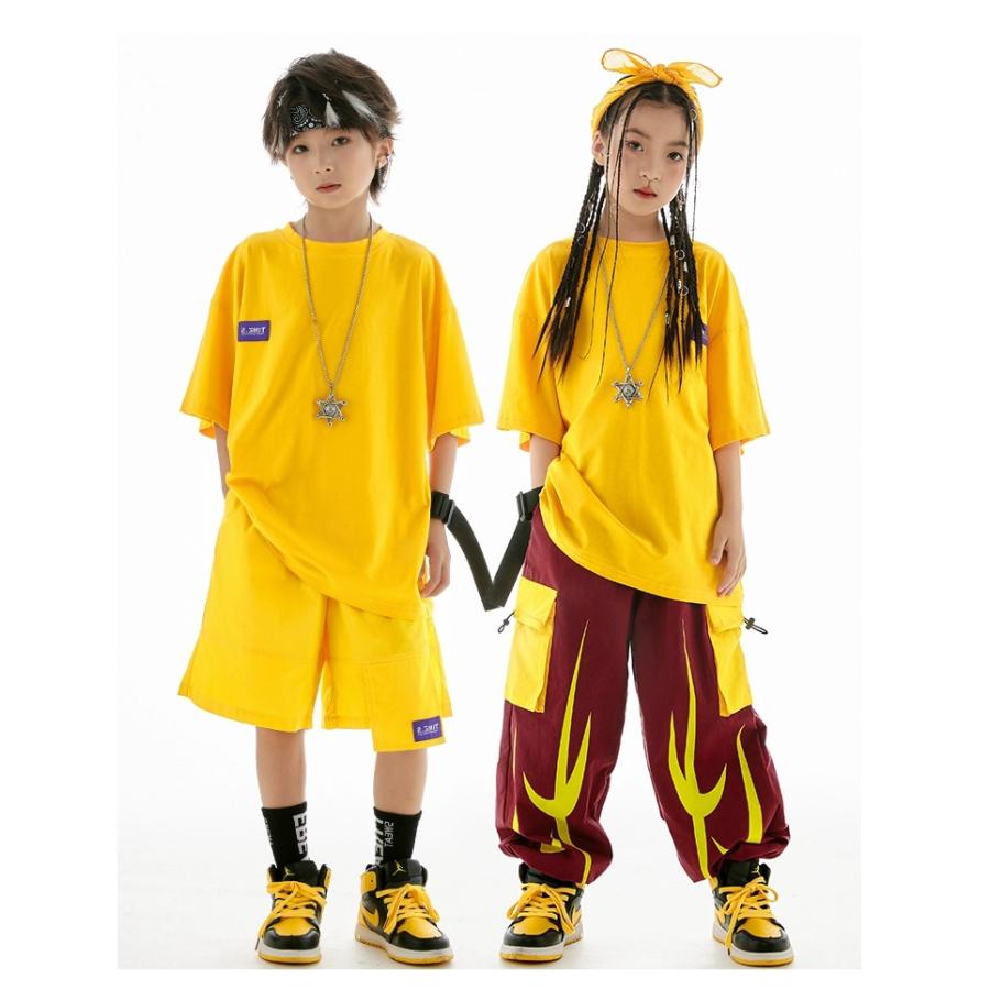ヒップホップ 衣装 キッズダンス衣装 セットアップ 韓国 子供ダンス服
