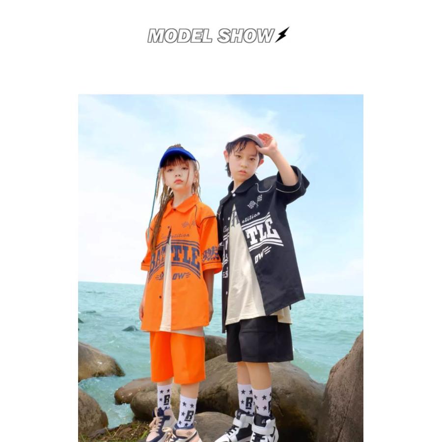 キッズ ヒップホップ 衣装 セットアップ ダンスウェア 子供ダンス服