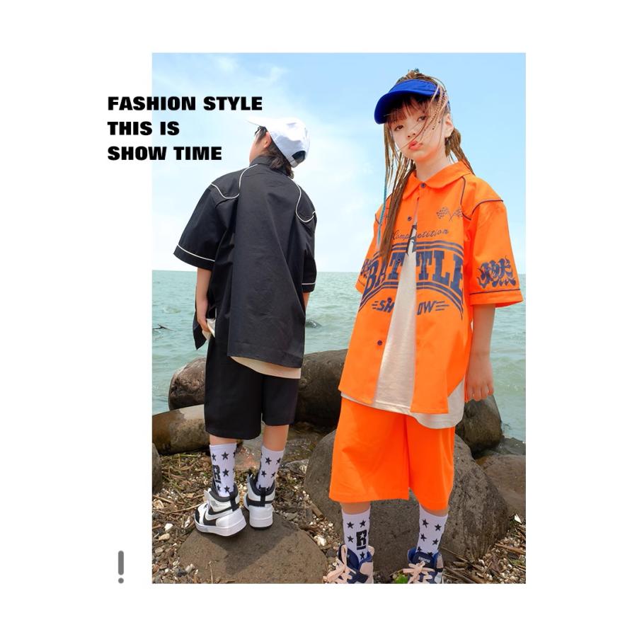 キッズ ヒップホップ 衣装 セットアップ ダンスウェア 子供ダンス服