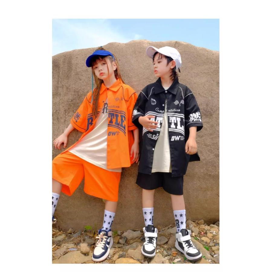 キッズ ヒップホップ 衣装 セットアップ ダンスウェア 子供ダンス服