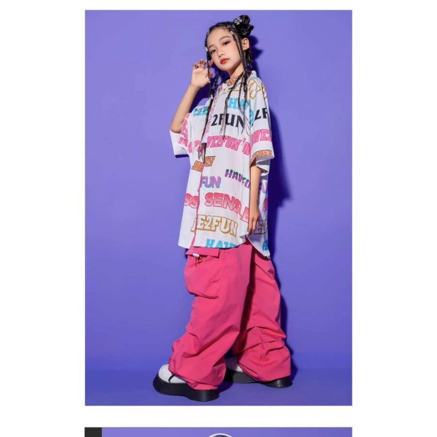 ヒップホップ 衣装 キッズダンス衣装 セットアップ 韓国 子供ダンス服