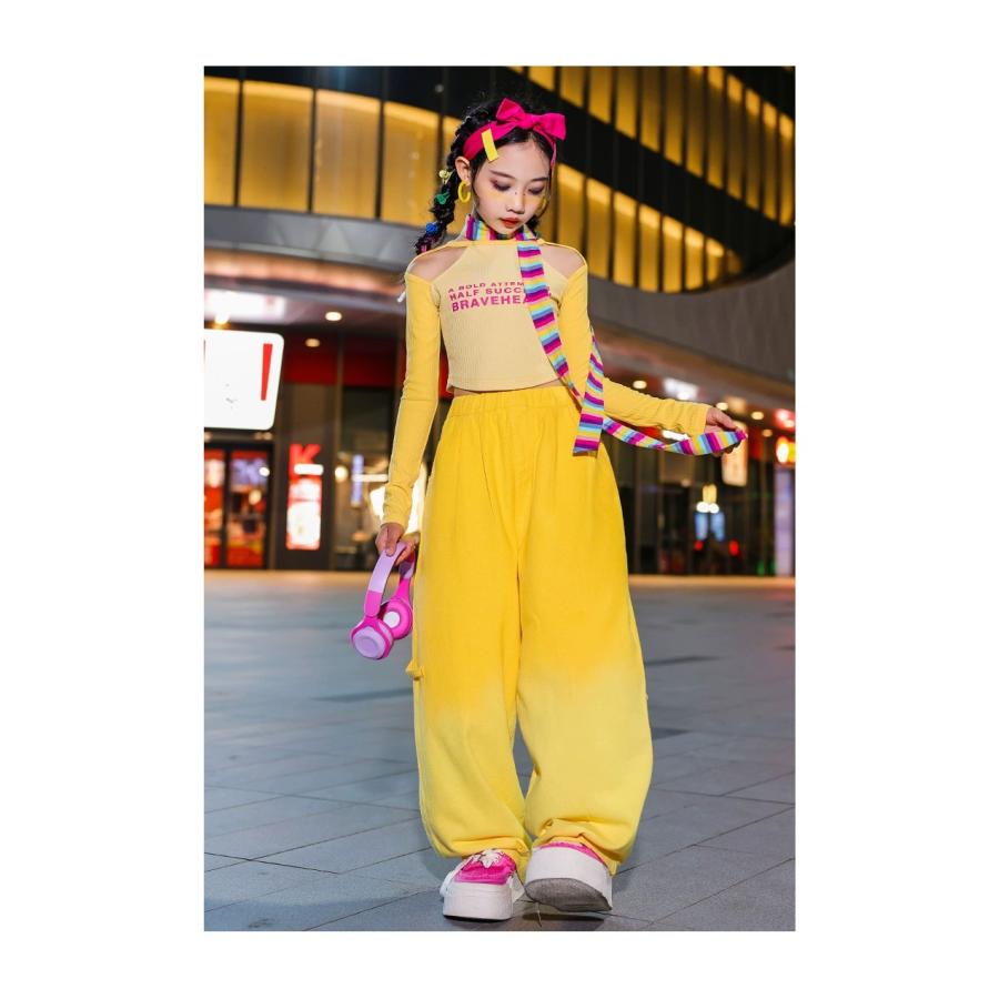 キッズダンス衣装 セットアップ ガールズ ヒップホップ ファッション