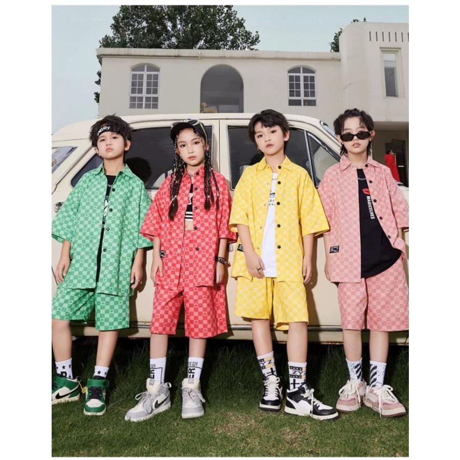 ヒップホップ ダンス衣装 キッズ セットアップ ダンスファッション