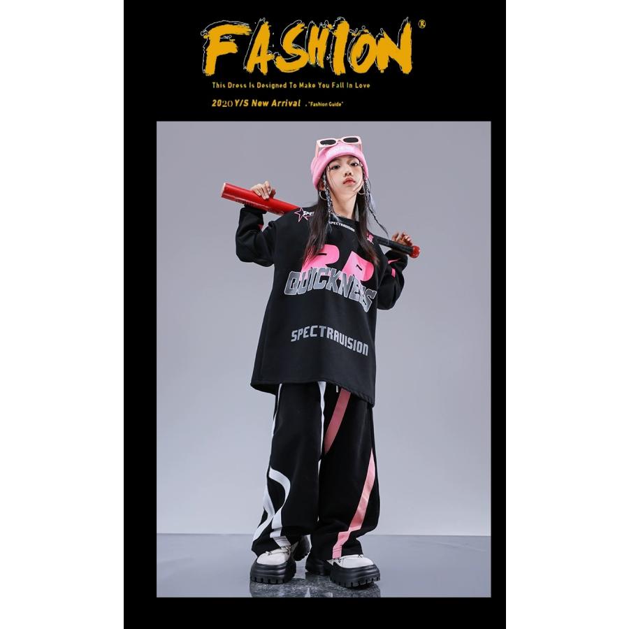 ヒップホップ 衣装 キッズダンス衣装 セットアップ 韓国 子供ダンス服