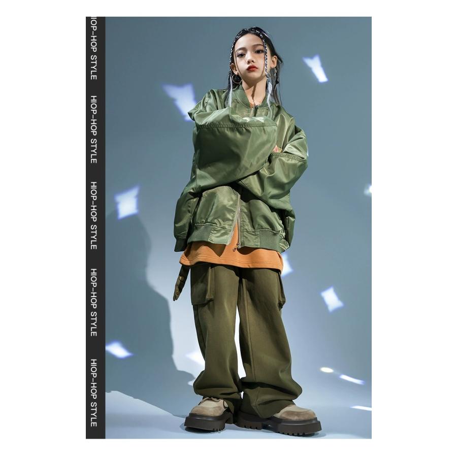 ミリタリージャケット MA-1 ダンス衣装 キッズ ヒップホップ 衣装