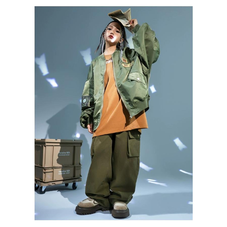 ミリタリージャケット MA-1 ダンス衣装 キッズ ヒップホップ 衣装