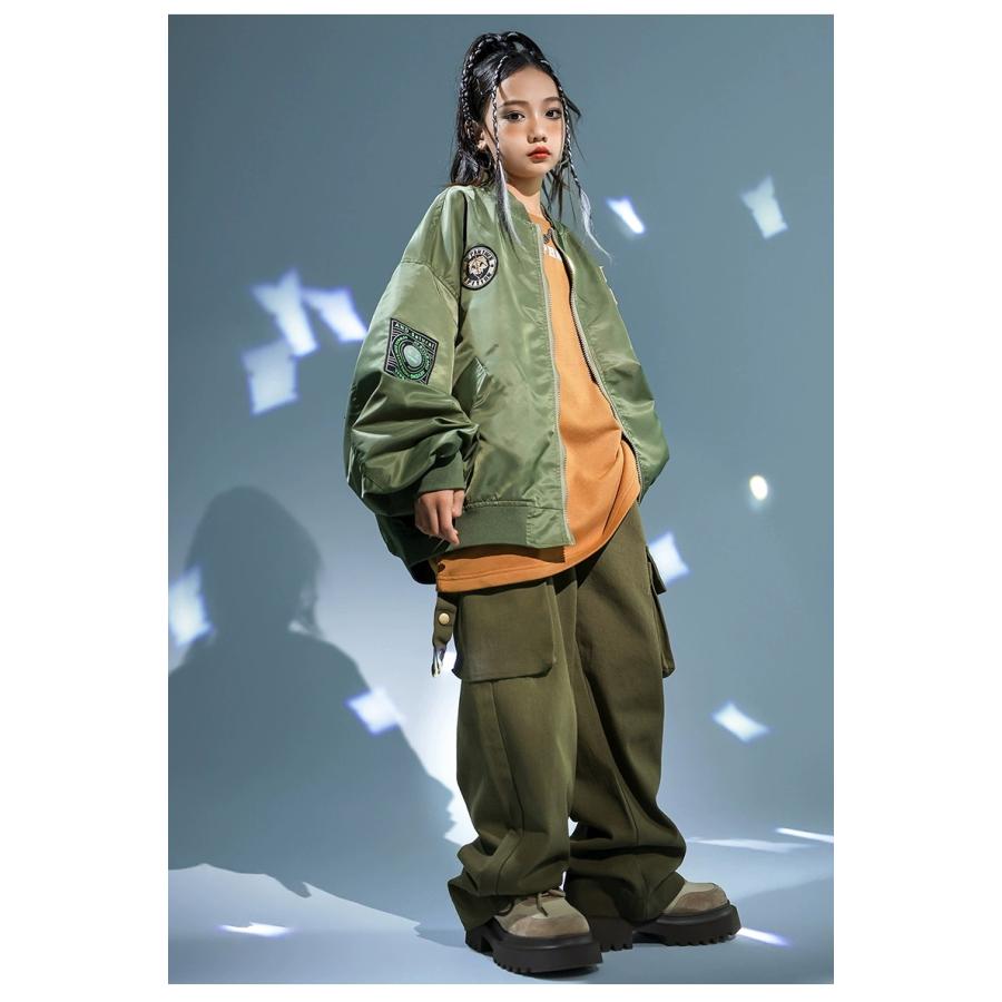 ミリタリージャケット MA-1 ダンス衣装 キッズ ヒップホップ 衣装