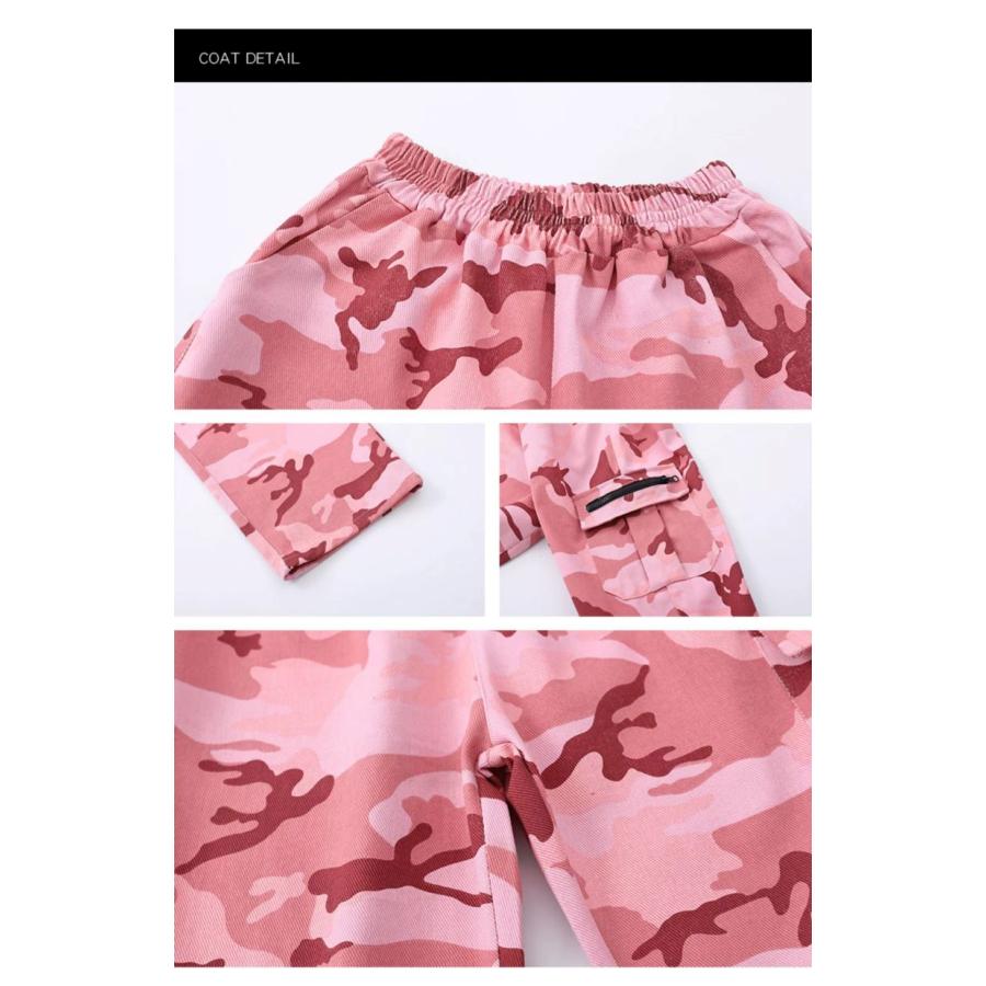 ヒップホップ ダンス衣装 セットアップ ガールズ 男の子 迷彩