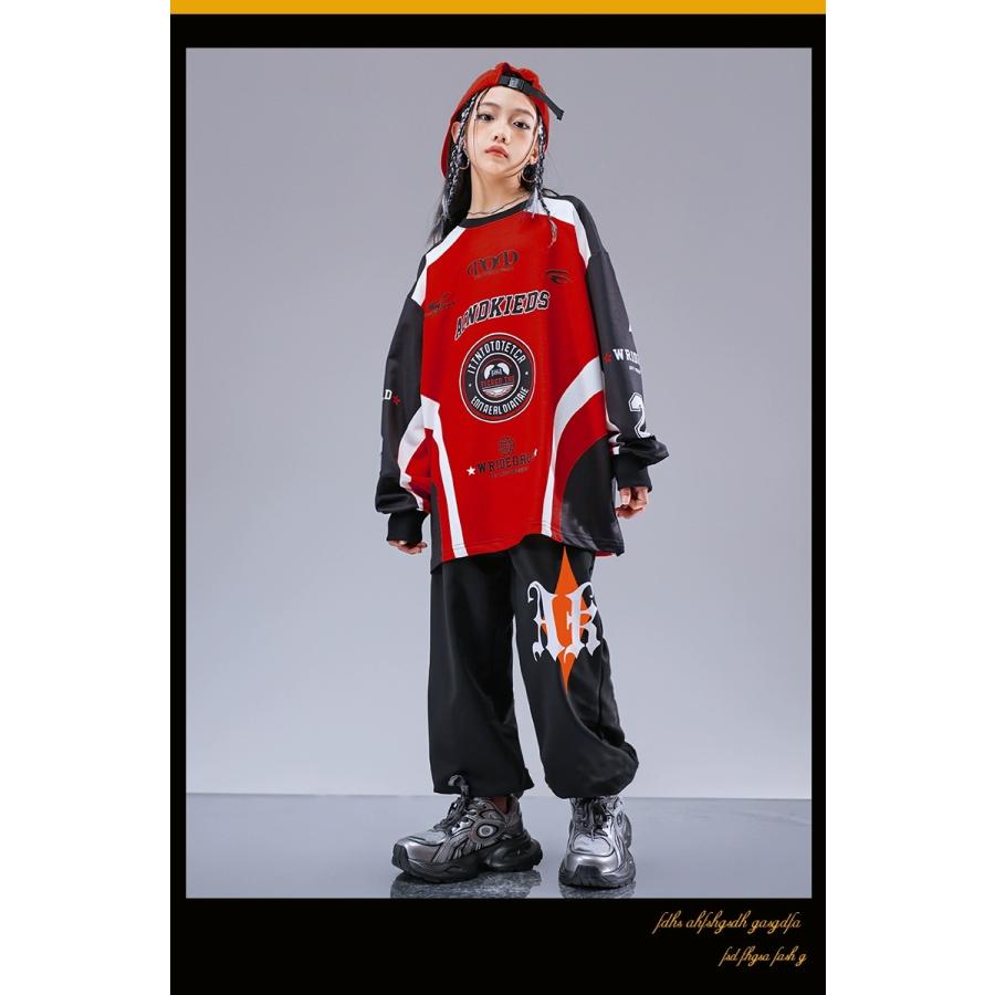 ヒップホップ 衣装 キッズダンス衣装 セットアップ 韓国 子供ダンス服