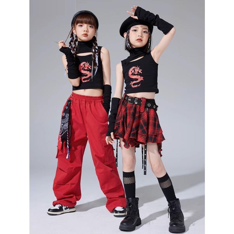 キッズダンス衣装 セットアップ ガールズ ヒップホップ チアダンス