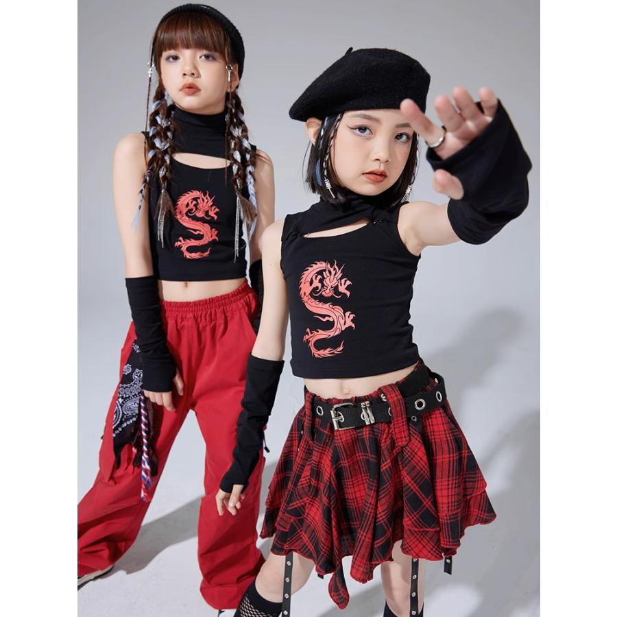 キッズダンス衣装 セットアップ ガールズ ヒップホップ チアダンス