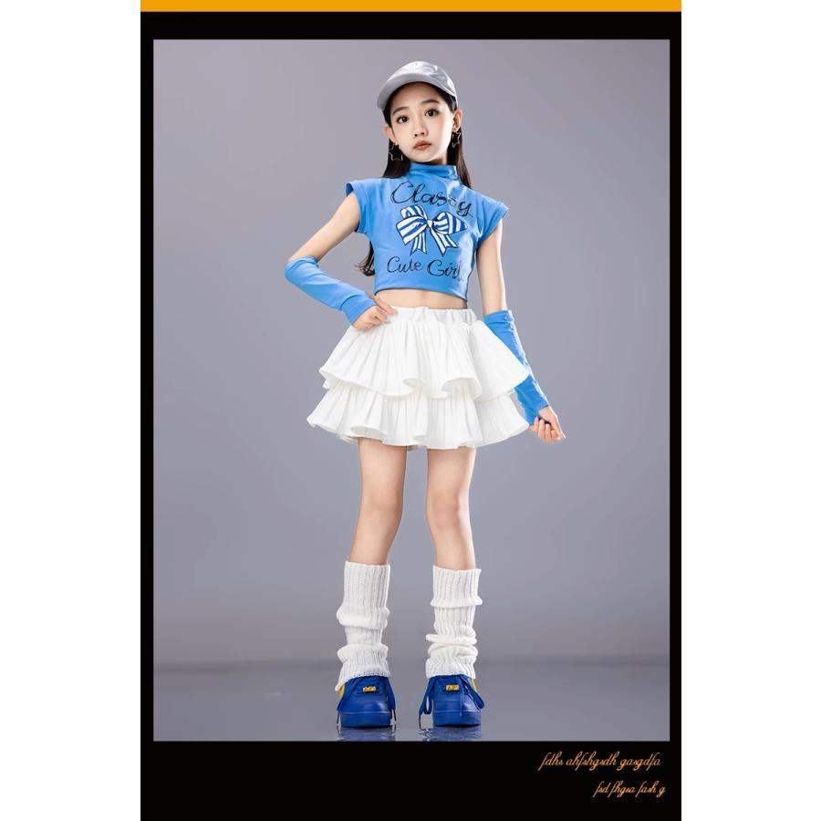 ダンス衣装 キッズ セットアップ チアダンス ガールズ ヒップホップ