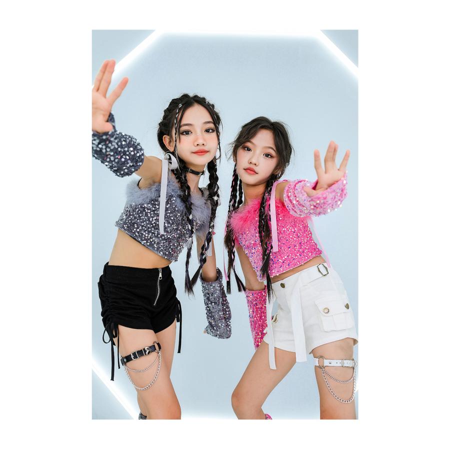 ダンス衣装 ガールズ 衣装 派手 K-POP 韓国 ジャズ セットアップ