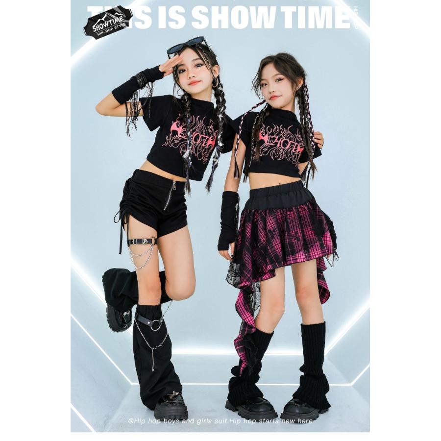 キッズダンス衣装 セットアップ ガールズ ヒップホップ チアダンス