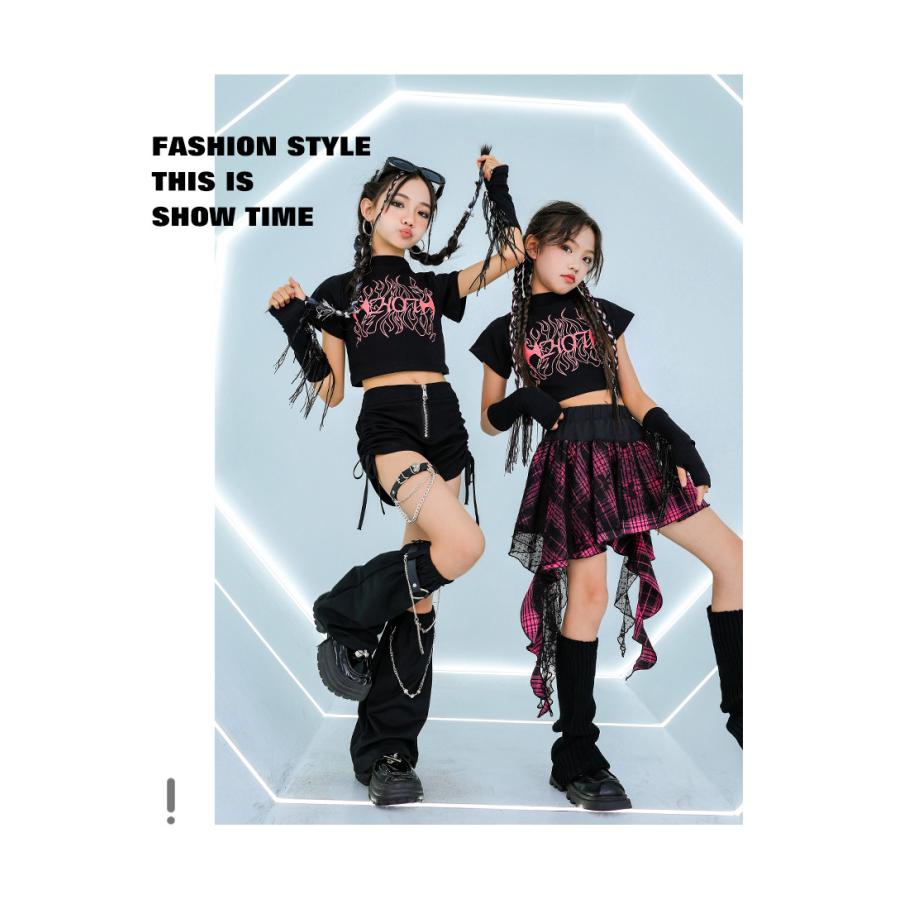 キッズダンス衣装 セットアップ ガールズ ヒップホップ チアダンス