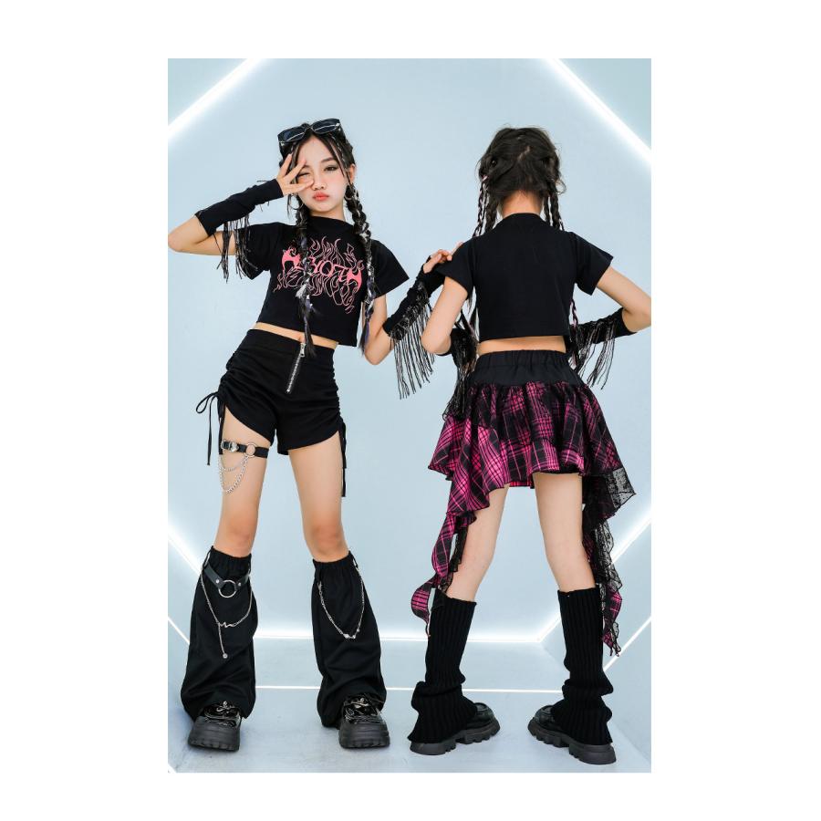 キッズダンス衣装 セットアップ ガールズ ヒップホップ チアダンス