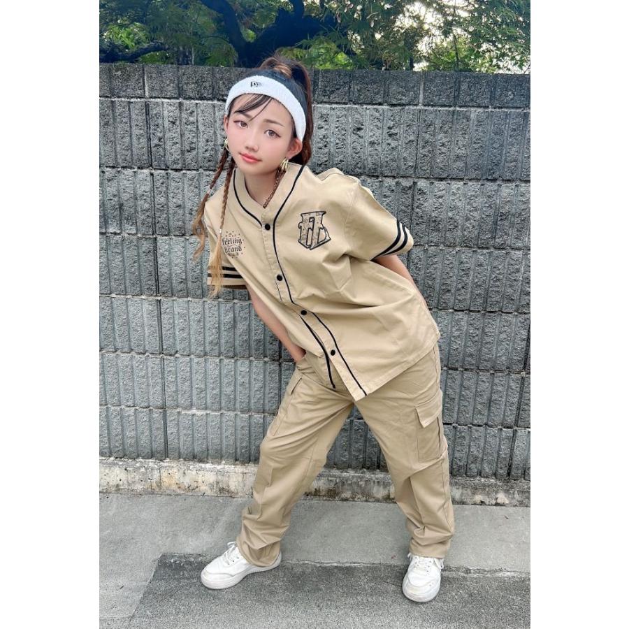 ロックダンス衣装 ヒップホップ ダンス衣装 セットアップ キッズ 子供 大人 メンズ レディース キッズダンス衣装 ベースボールシャツ パンツ ベージュ 白 黒 ロックダンス衣装 ヒップホップ ダンス衣装 セットアップ キッズ 子供 大人 メンズ レディース キッズダンス衣装 ベースボールシャツ パンツ ベージュ 白 黒