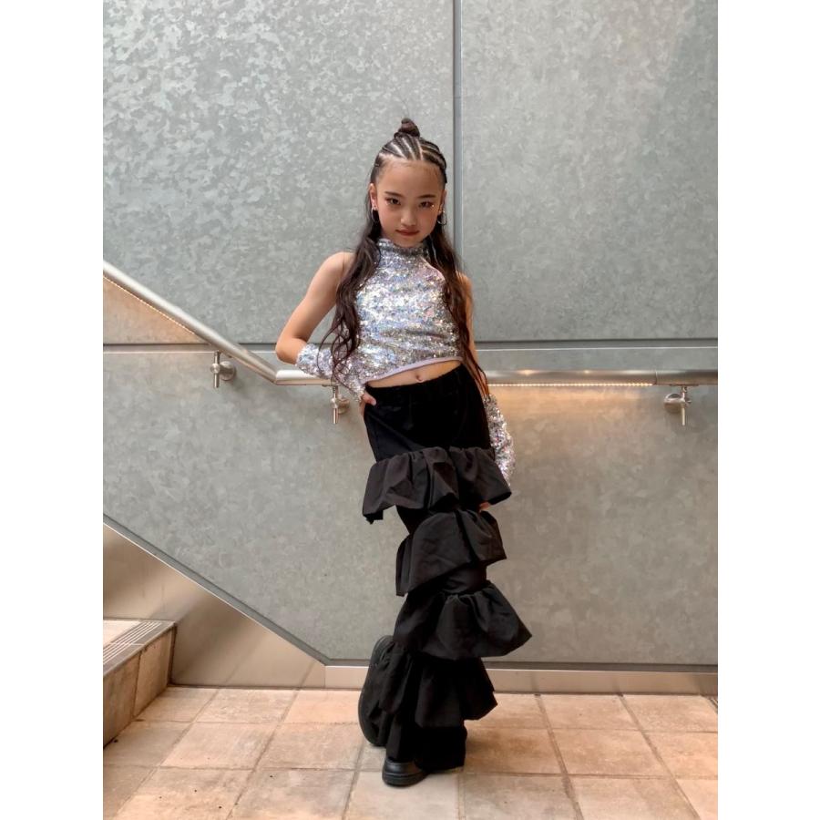 ダンス衣装 キッズ セットアップ スパンコール キラキラ衣装 ジャズ