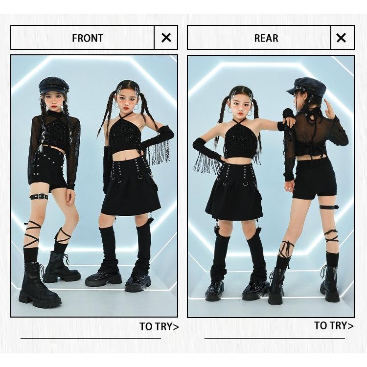 ダンス衣装 セットアップ ガールズ ヒップホップ 衣装 ジャズ K-POP