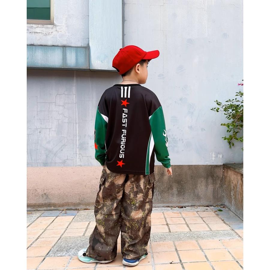キッズダンス衣装 セットアップ ヒップホップ 衣装 ナンバリングT