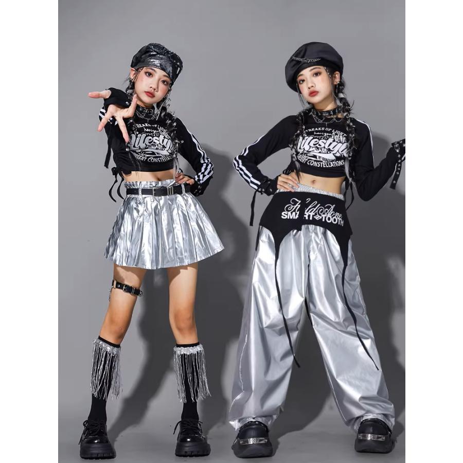 キッズダンス衣装 セットアップ ヒップホップ 男の子 ガールズ へそ