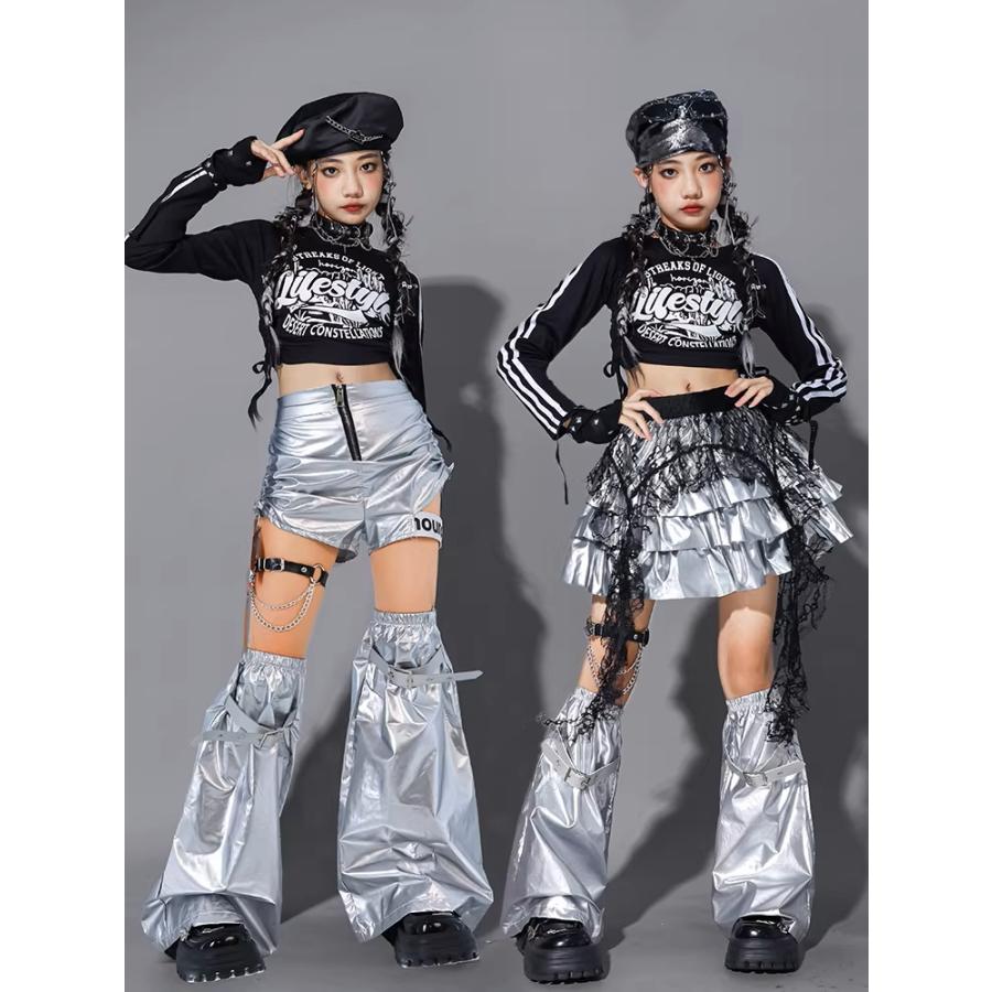 キッズダンス衣装 セットアップ ヒップホップ 男の子 ガールズ へそ