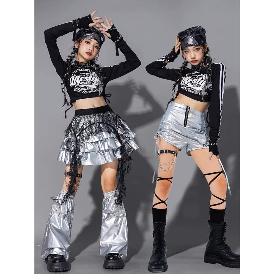 キッズダンス衣装 セットアップ ヒップホップ 男の子 ガールズ へそ