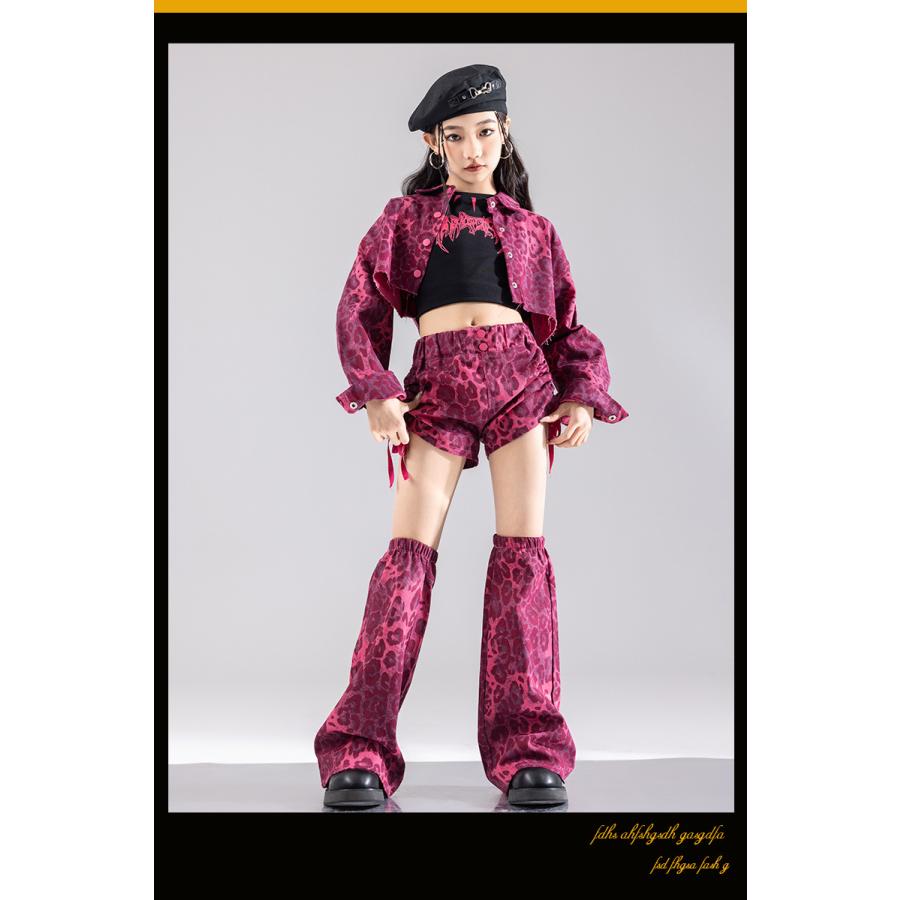 キッズダンス衣装 セットアップ 黒 ピンク ガールズ ヒップホップ 衣装