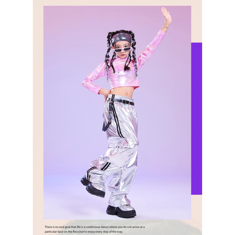 キッズダンス衣装 セットアップ ヒップホップ 衣装 子供ダンス服 派手