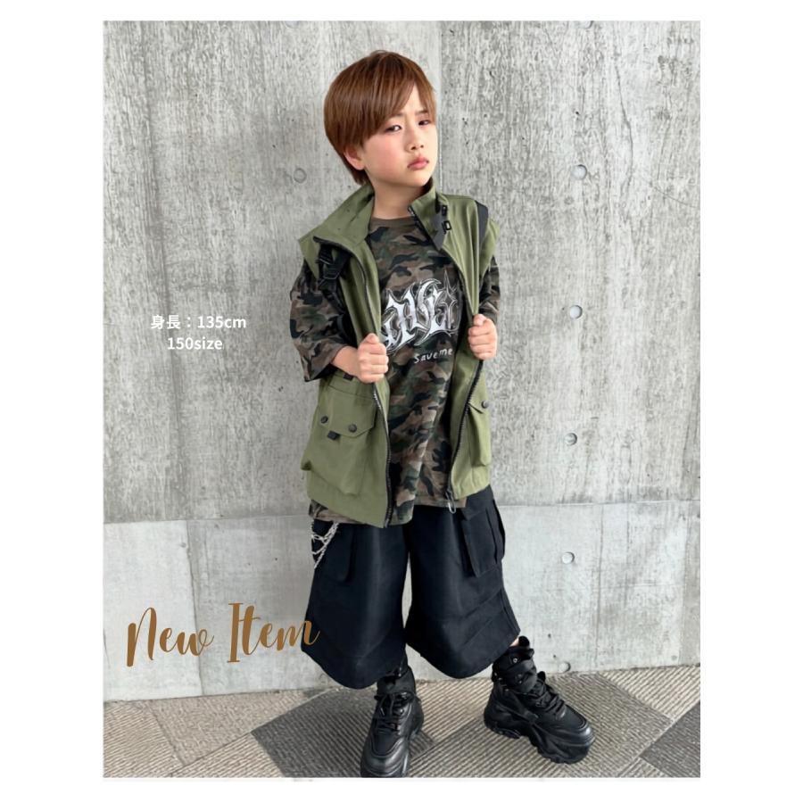 ヒップホップ ダンス衣装 セットアップ ミリタリー Tシャツ