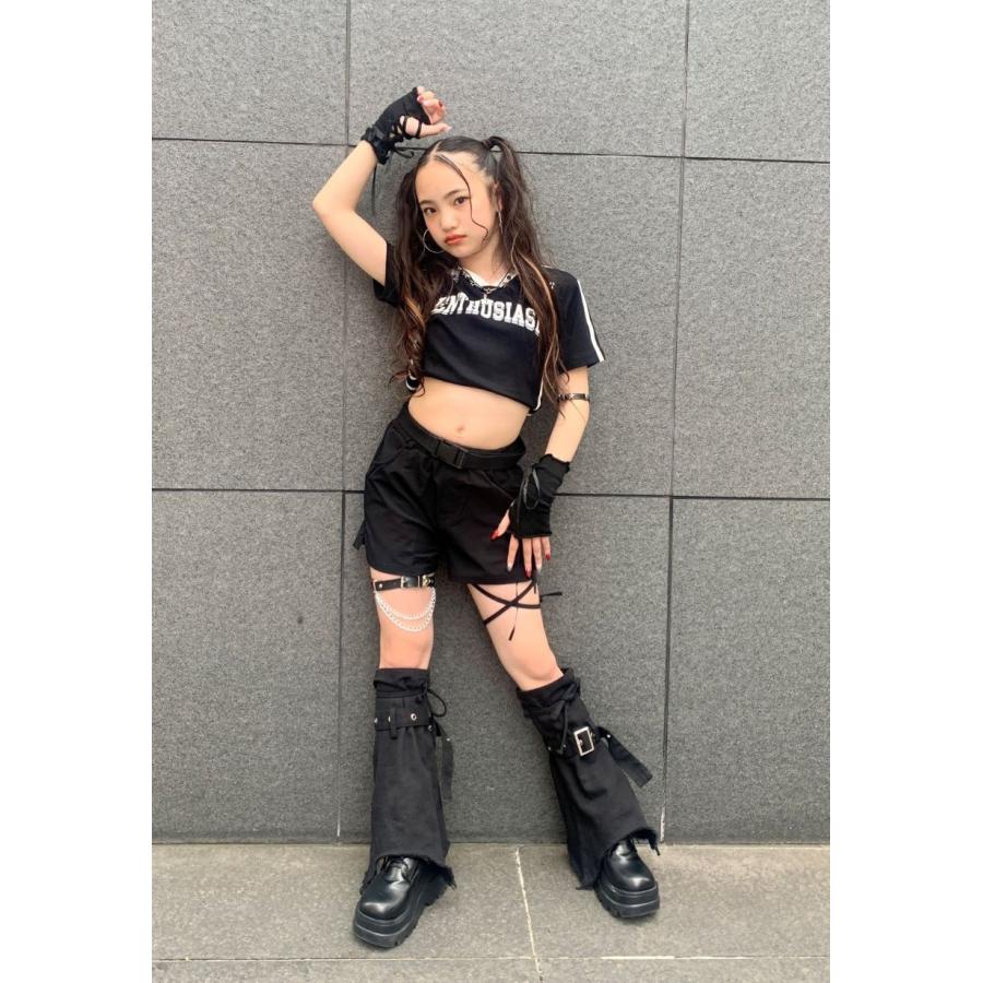 ガールズヒップホップ ダンス衣装 キッズ セットアップ チアダンス K
