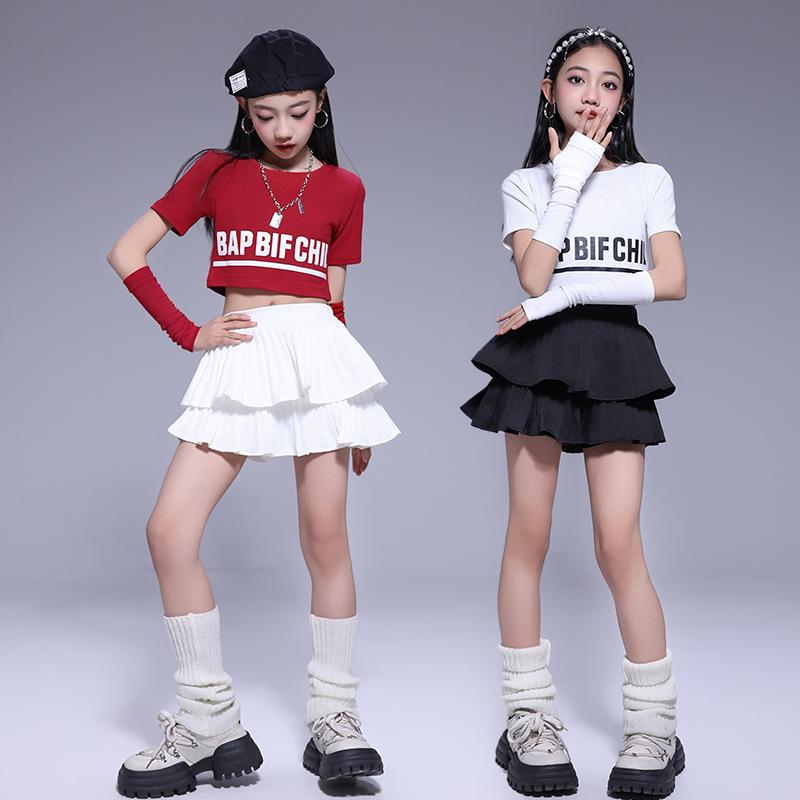 ダンス衣装 キッズ セットアップ チアダンス ガールズ ヒップホップ