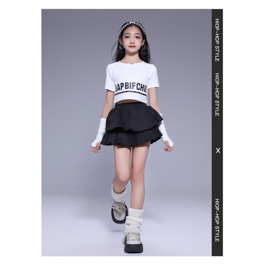 ダンス衣装 キッズ セットアップ チアダンス ガールズ ヒップホップ