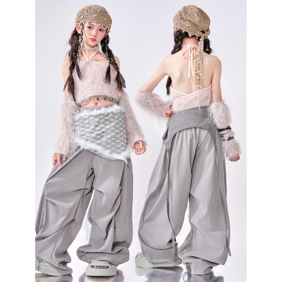 ダンス衣装 ガールズ 衣装 派手 ジャズ K-POP 韓国 セットアップ へそ