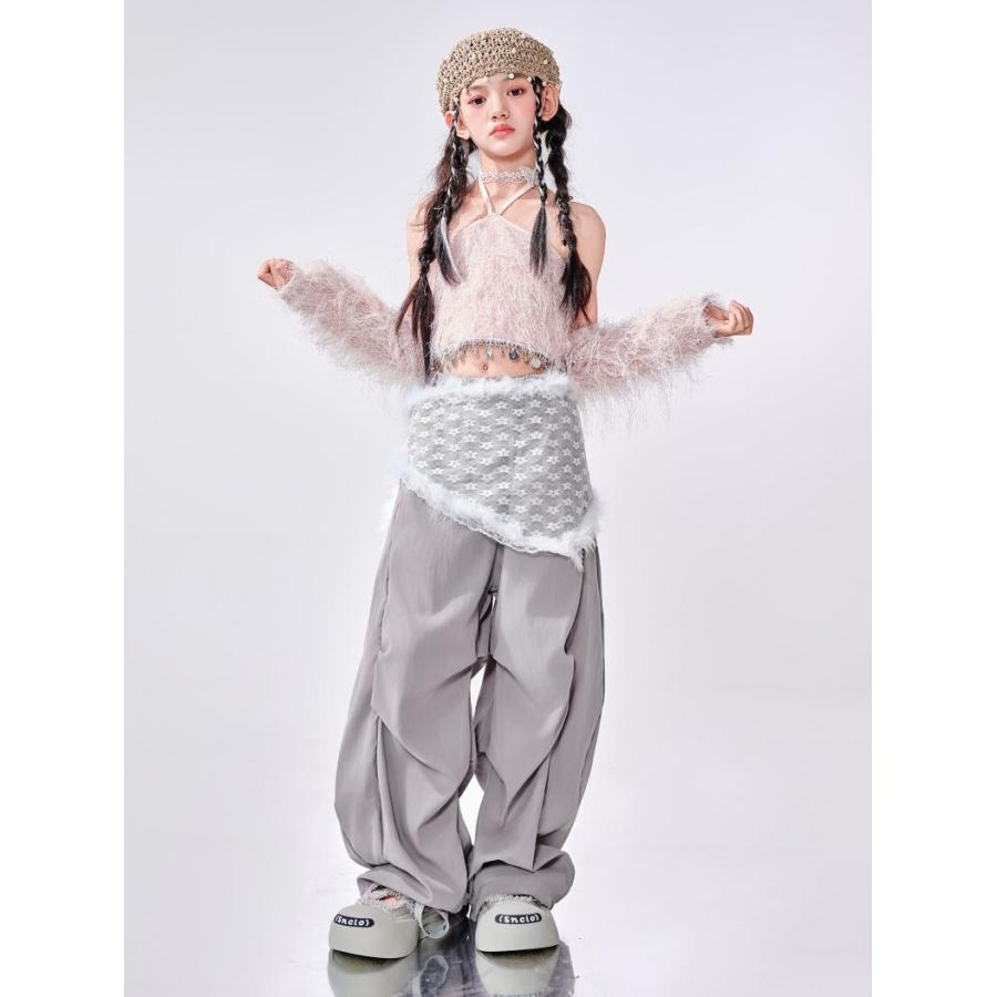 ダンス衣装 ガールズ 衣装 派手 ジャズ K-POP 韓国 セットアップ へそ