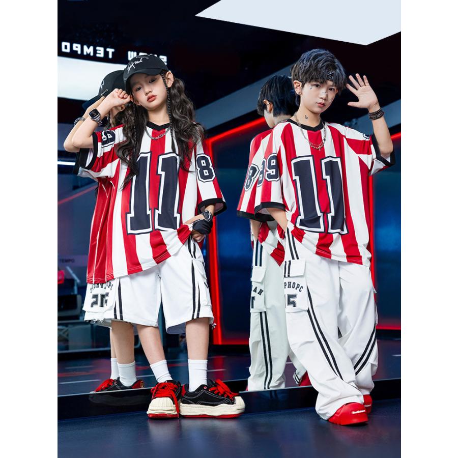 ヒップホップ 衣装 キッズダンス衣装 セットアップ K-POP 韓国 子供
