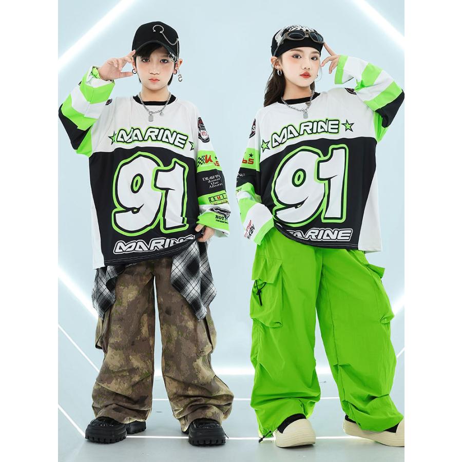 ヒップホップ 衣装 キッズダンス衣装 セットアップ 子供ダンス服