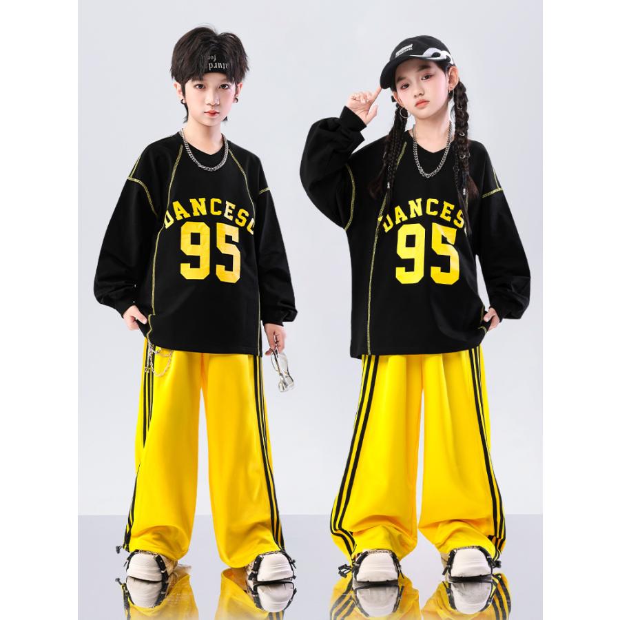 キッズダンス衣装 セットアップ ヒップホップ 衣装 ナンバリング