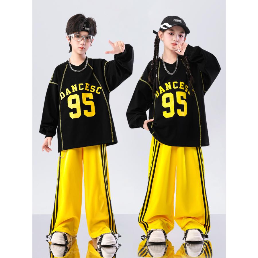 キッズダンス衣装 セットアップ ヒップホップ 衣装 ナンバリング