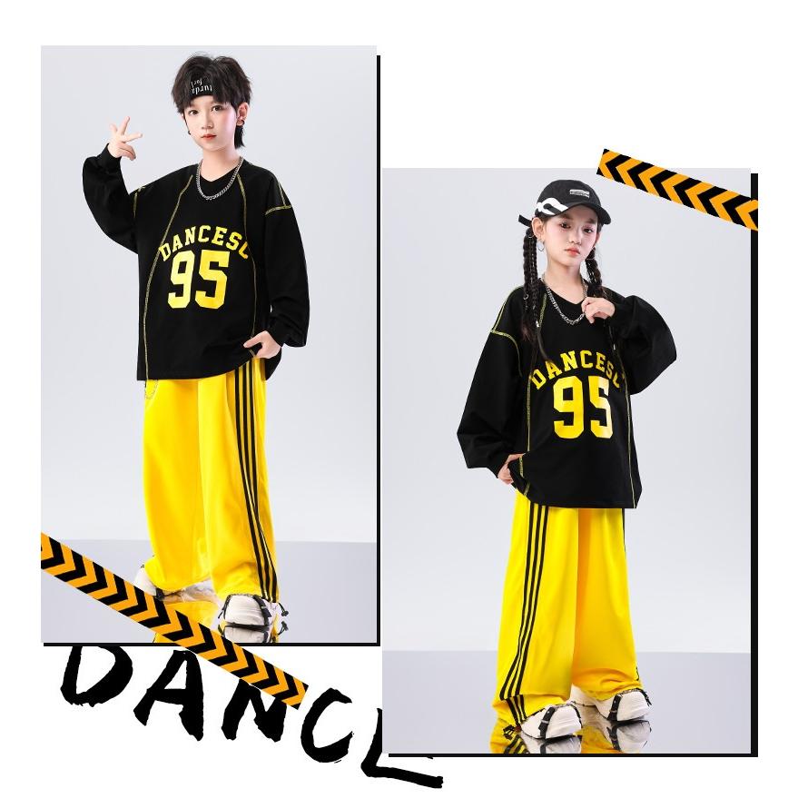 キッズダンス衣装 セットアップ ヒップホップ 衣装 ナンバリング