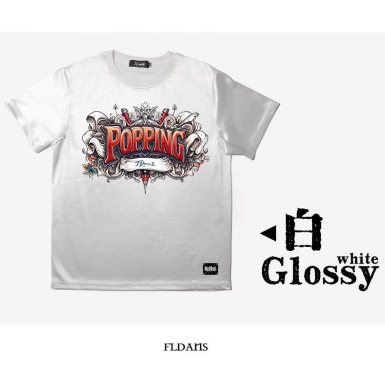 ポップダンス 半袖Tシャツ トップス ポッピン ロックダンス ダンス衣装