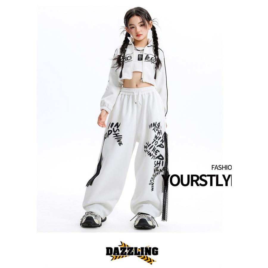 ダンス衣装 キッズ セットアップ ガールズ ヒップホップ ファッション