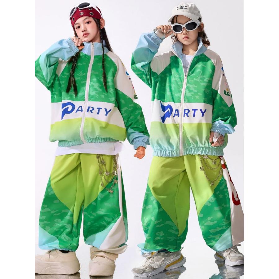 キッズダンス衣装 ジャージ 上下 ヒップホップ ファッション ダンス
