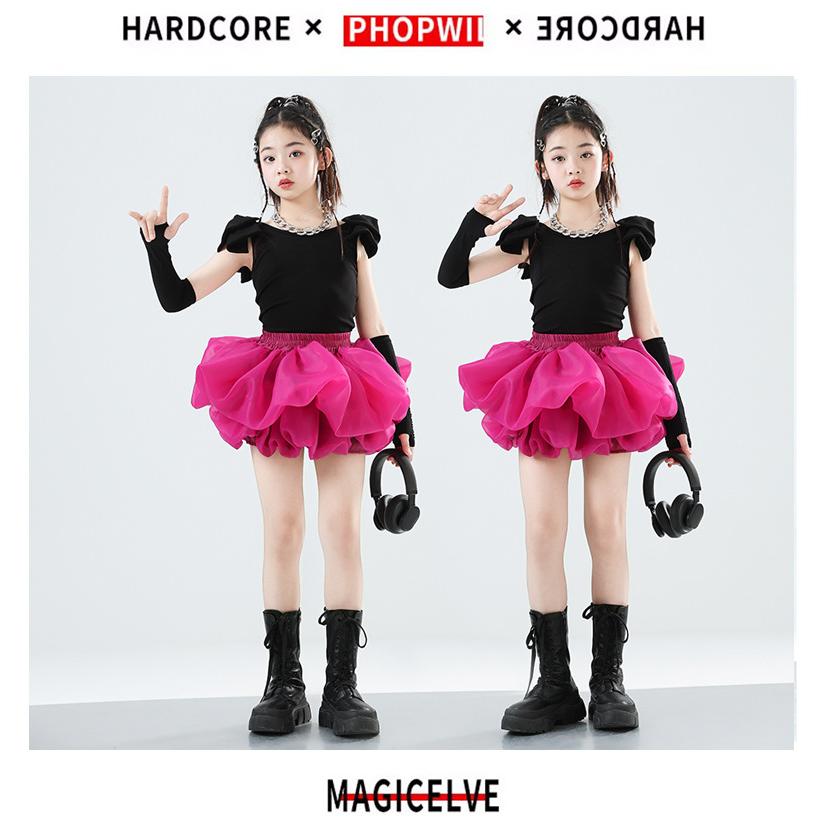 ダンス衣装 ガールズ ヒップホップ 衣装 セットアップ K-POP 韓国 派手