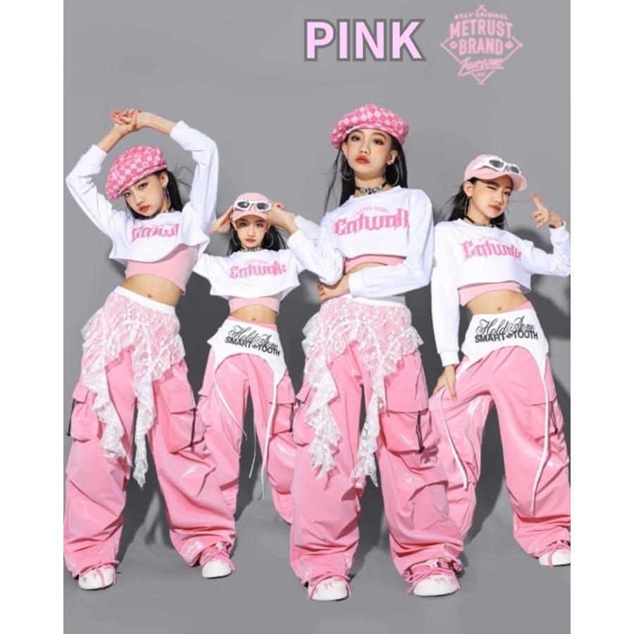ダンス衣装 ガールズ 衣装 黒 白 K-POP 韓国 ジャズ キッズダンス衣装