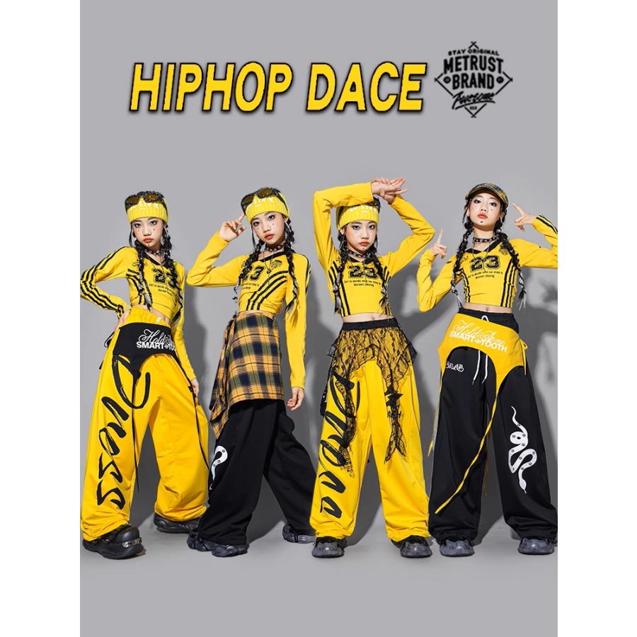 ダンス衣装 キッズ セットアップ ガールズ ヒップホップ 衣装 ヘソ出し