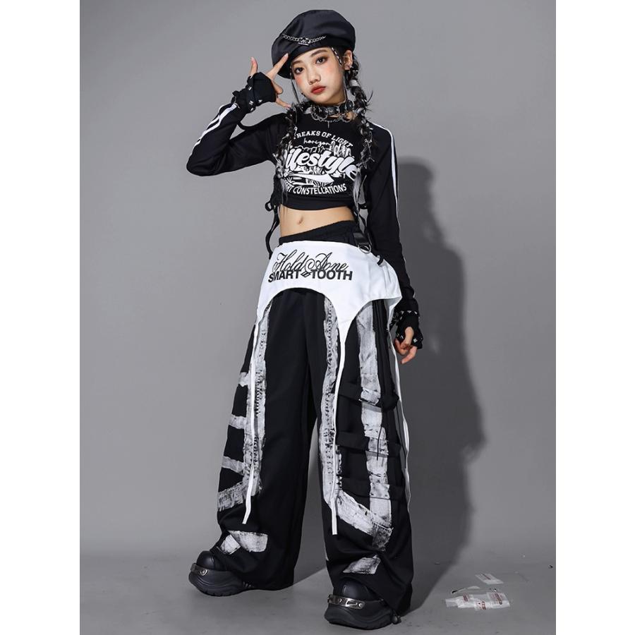 キッズダンス衣装 セットアップ ヒップホップ 衣装 黒 ブラック 男の子