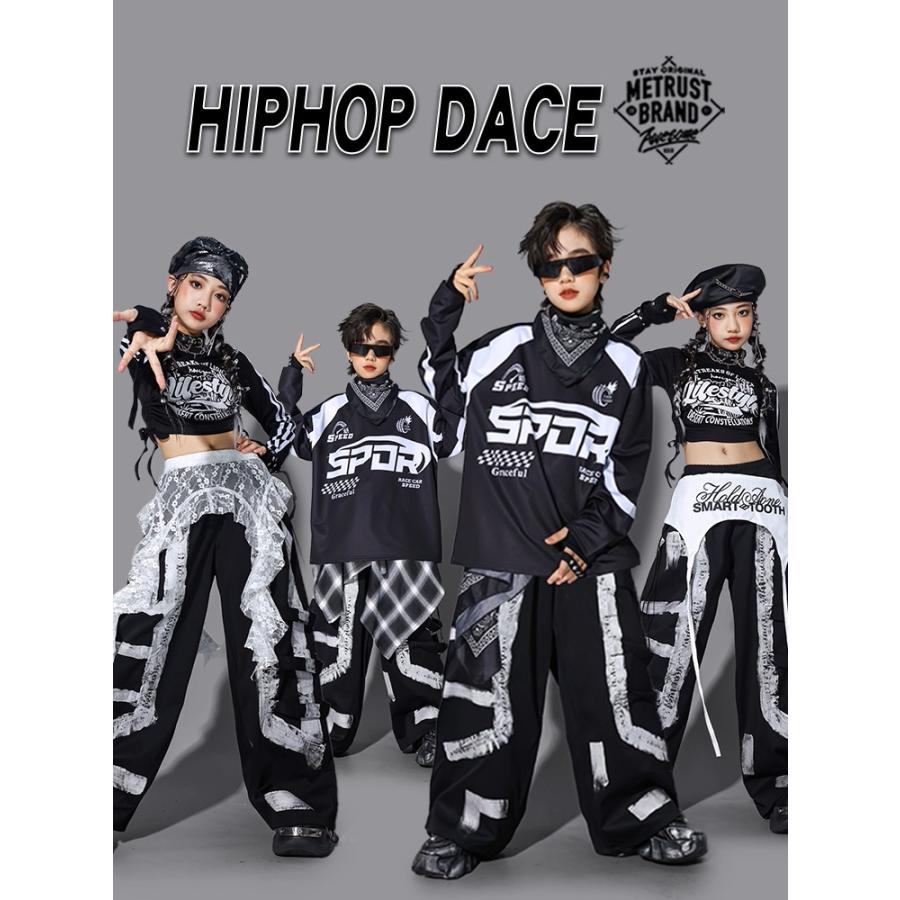 キッズダンス衣装 セットアップ ヒップホップ 衣装 黒 ブラック 男の子