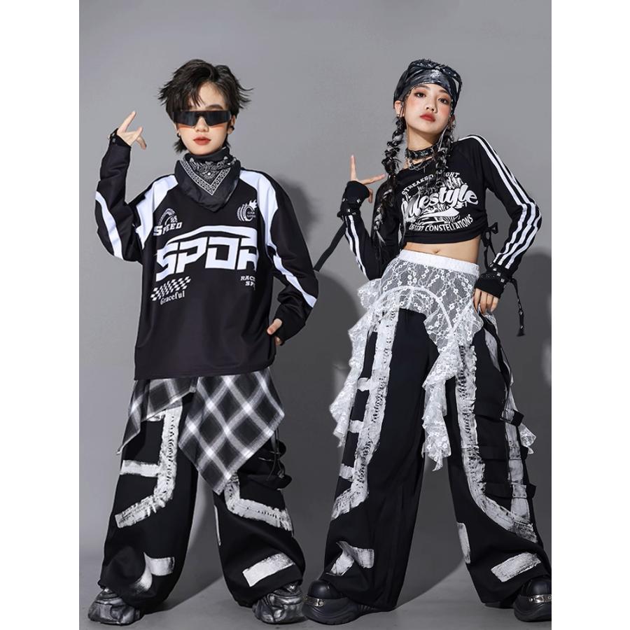 キッズダンス衣装 セットアップ ヒップホップ 衣装 黒 ブラック 男の子